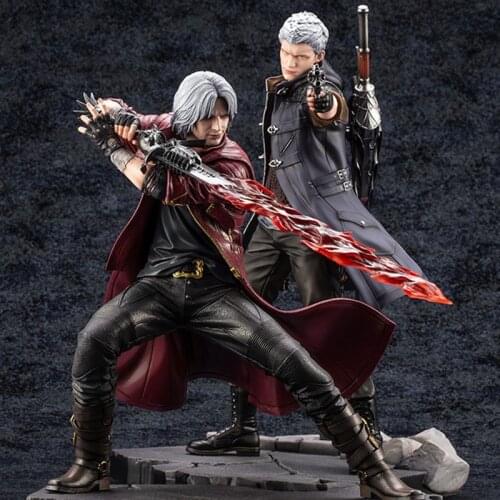 Miniko 25cm ARTFX J Devil May-Cry Dante DANTE Statue Figure PVC Model Collection Toy Doll Gifts Kids Christmas