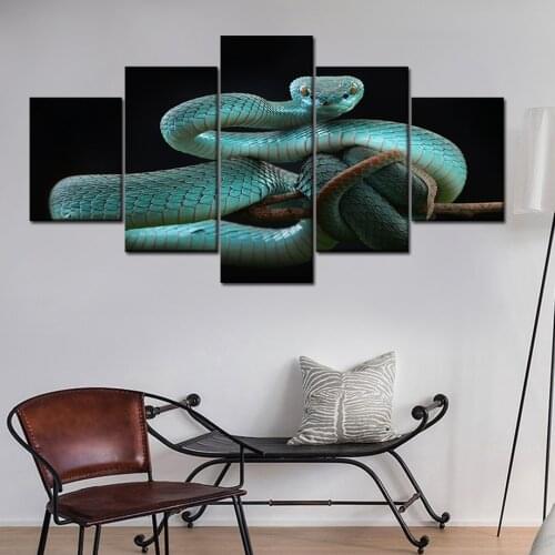 5 pieces sets diy diamond painting Blue snakes full square round drill 3d embroidery mosaic kits home decor A2067
