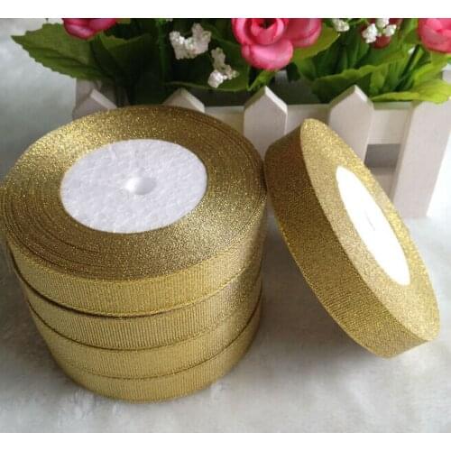 75 yards Wedding Craft Satin Ribbon polyester gold silver ribbon Gift Packing belt sewing accessories decorations DIY Crafts 5cm