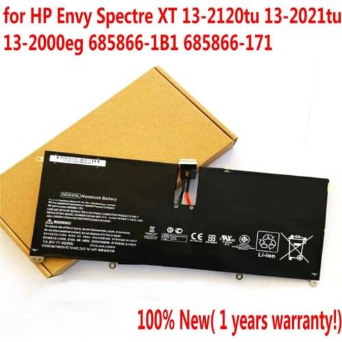 High Quali 45Wh HD04XL Laptop battery For HP Envy Spectre XT 13-2120TU 13-2021TU 13-2000EG 685866-1B1 685866-171 HSTNN-IB3V