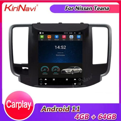 KiriNavi Vertical Screen Tesla Style Android 9.0 Car Radio For Nissan Teana Altima Car Dvd Multimedia Player GPS Navigation 4G