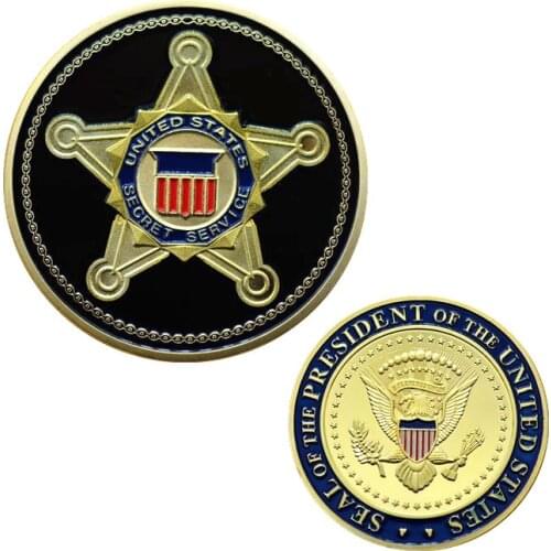 Collectible Coin United States Secret Service Saint Michael Commemorative Challenge Coin Art Gift