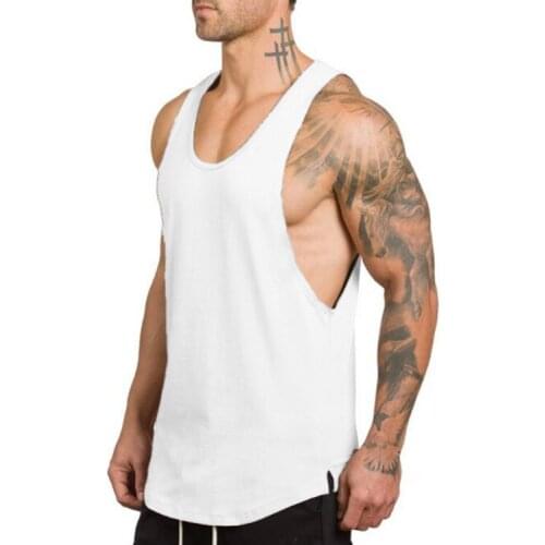Mens Sleeveless Tank Tops Muscle Vest Undershirts O-neck Gymclothing T-shirt Workout Sport Gym Mens Vest Underwear