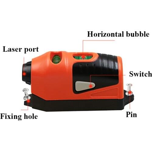 CUPBTNA Mini Vertical Spirit Level Straight Laser Guide Level Multipurpose Laser Level Measure Line Aligner Standard Bubbles 8ft