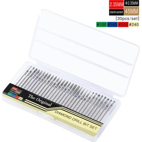 Nail Tools 30Pcs Diamond Grinding Head Set Polishing Tool Milling Cutter Manicure Pedicure Professional Nail File Drill Bit Set
