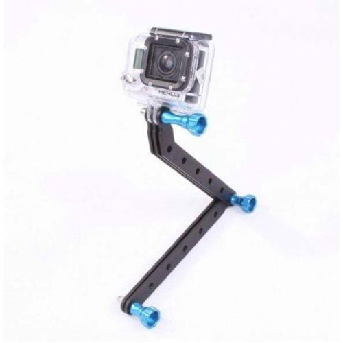 New Aluminum Alloy Extension Arm Mount Kits For Gopro Hero3 +/3/2/1 With blue Screw,go pro accessories +wholesale