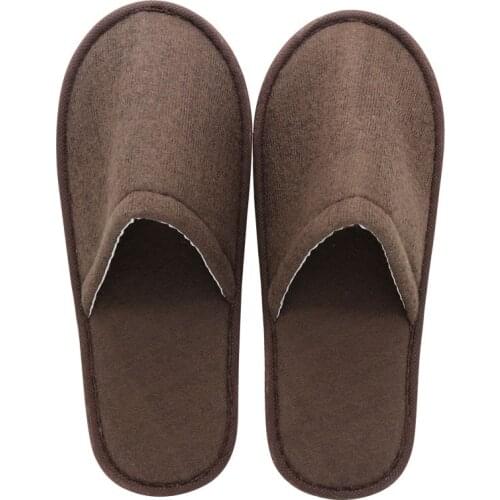 Unisex Disposable Indoor Slippers Casual Home Hotel Travel Spa Portable Shoes Men Woman One-off Cotton Fabric Slipper Non-slip