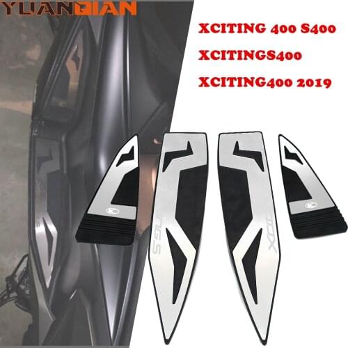 Motorcycle pedal Front and Rear Footrest Footboard Step Floorboards Foot Pegs For KYMCO XCITING 400 S400 XCITINGS400 XCITING400