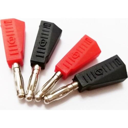 NCHTEK Radioshack Stackable Banana Male Plug Jack, Red+Black/Free shipping/50PAIRS(100PCS)