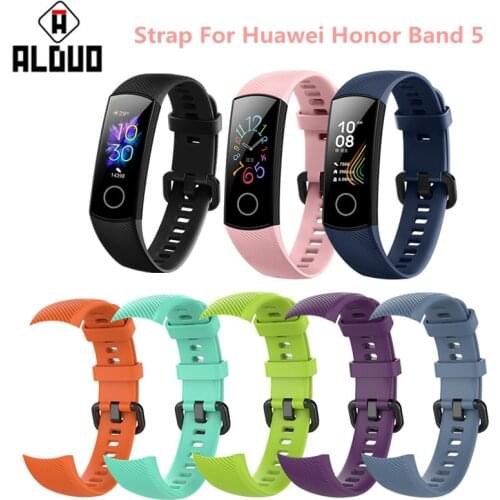Strap For Original Huawei Honor Band 5 Bracelet Smart Wristband Replacement Soft Wrist Strap For Honor Band 5 Accessories