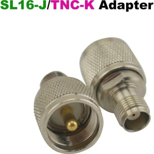 SL16-J (PL259 UHF)/TNC-K (TNC Female) jack RF Adapter