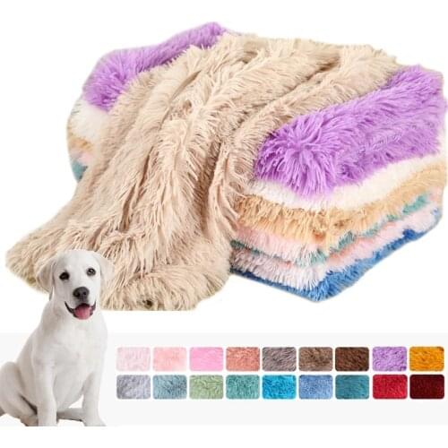 Super Soft Warm Pet Dog Blanket Pet Sleeping Mat Cushion Mattress Soft Pet Throw Blankets for Small Medium Large Dogs & Cats