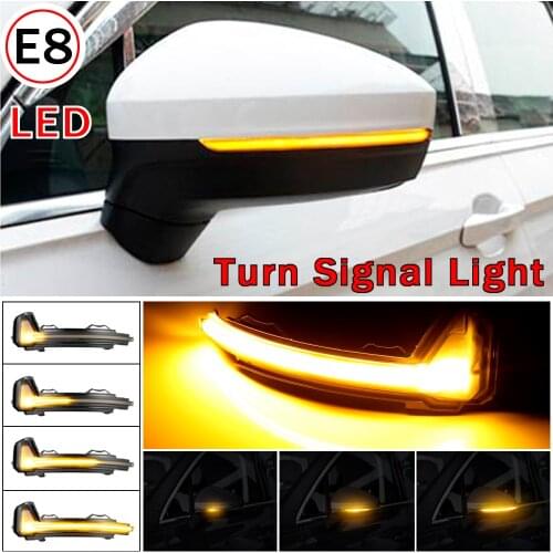 Dynamic Mirror For Volkswagen Tiguan MK2 II R 5N For VW light LED Blinker Turn Signal 2017 2018