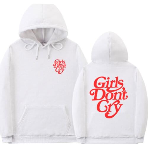 New Streetwear Girls Dont Cry Hoodie Sweatshirt Casual Fashion Men Women Hooded Pullover Long Sleeve Black white Hip Hop Hoodies