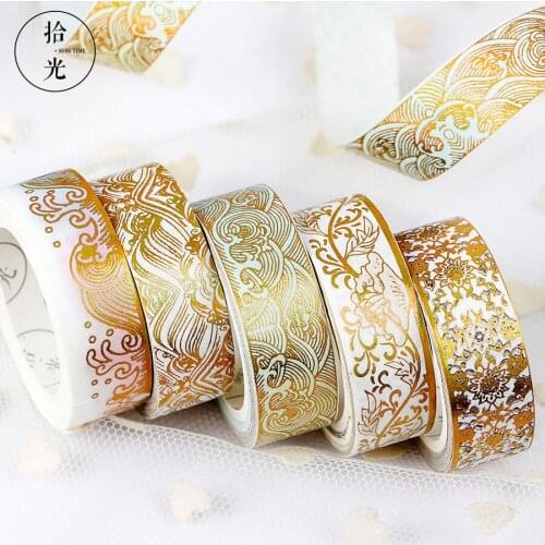 Totems Theme Foil Washi Tape DIY Decor Scrapbooking Sticker Masking Paper Decoration Tape Adhesive School Supplies Stationery
