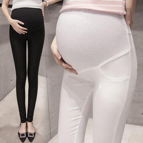 Maternity Skinny Pants for pregnant women slim fit pencil Trousers pregnancy clothes ankle leggings for pregnancy