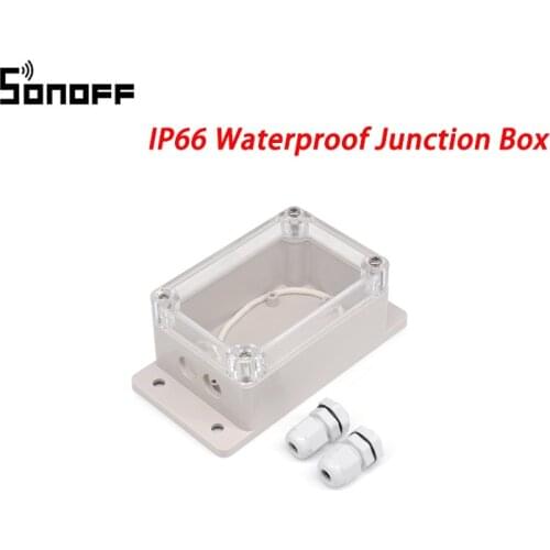 Sonoff IP66 Waterproof Junction Box Case Water-resistant Shell For Sonoff Basic/RF/Dual/Pow For Xmas Tree Lights Smart Home
