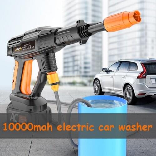 12500mAh Car Wash Water Gun Battery-powered Pressure Washer Water Jet Pump Washing Machine Foam Generate For Parkside Tornador