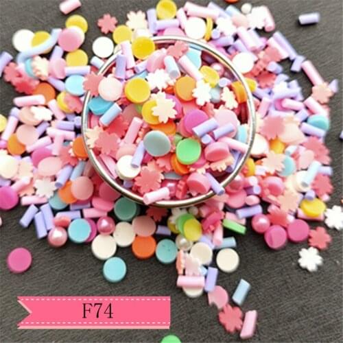 10g/pack flower Soft Polymer Clay Filling DIY bow and craft handmade material F74