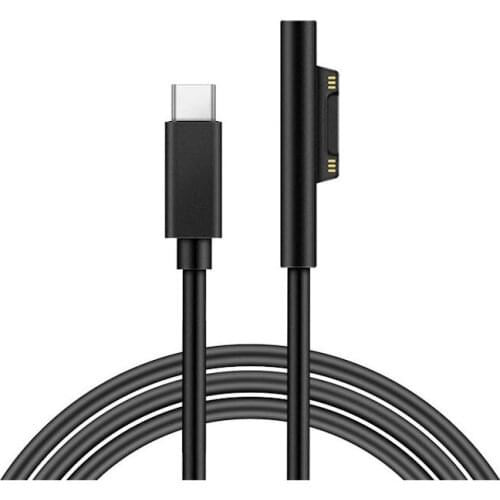 15V Type C Charger PD Charging Cable Cord For Surface Pro 3 4 5 6 magnetic interface Pro3 Pro4 Pro5 pro6 book1 Book2 GO Laptop