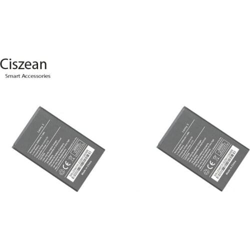 Ciszean 2x New 3.7V 2000mAh Replacement lenny 3 Battery For Wiko LENNY3 Batterie Bateria Cell Phone Batteries