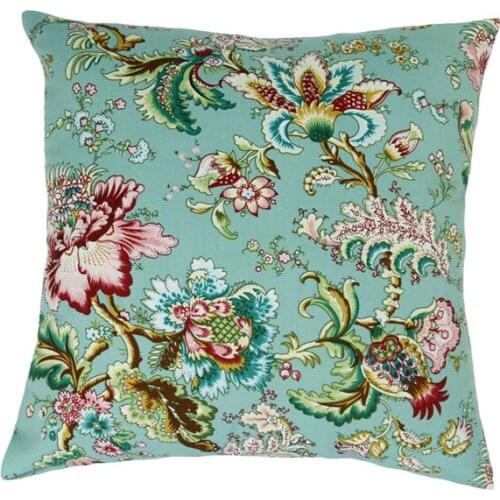 EA252 EA315 Brown White Green Blue yellow Fuschia Printed A grade 100% Cotton Canvas Cushion Cover Pillow Case (Custom Size)