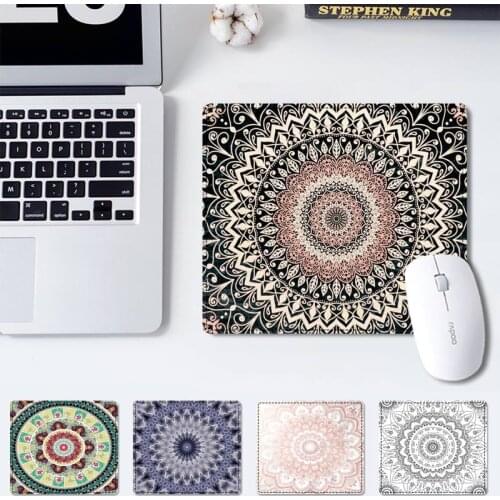 Nice Mandala Mouse Pad Small Size Rubber Mouse Pad Gaming Player Desktop Pad Computer Laptop Mouse Pad
