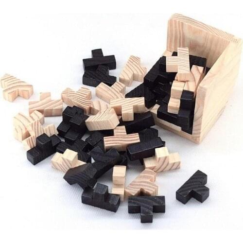 Creative 3D Puzzle Luban Interlocking Wooden Toys Early Educational Toys Wood Puzzles For Adults Kids Brain Teaser IQ Puzzles