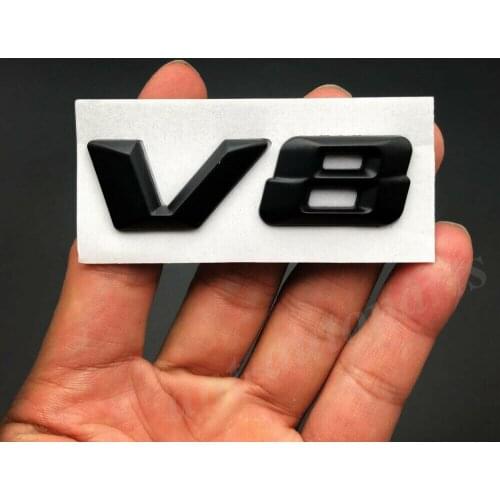 Metal Black V8 Car Side Emblem Badge Decal Sticker V12 Biturbo 4matic E S G M