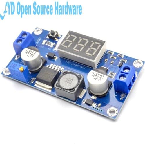 Upgraded XL6009 LM2577 DC-DC Boost Step Up Module Converter Digital Voltmeter Display Voltage Meter 3A Output 3-34V to 4-35V