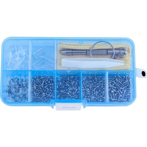 Fashion Eyeglass Sun Glasses Screw Nut Nose Pad Optical Repair Tool Assorted Kit