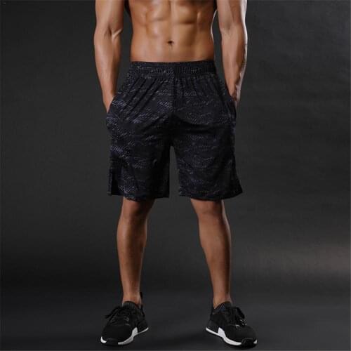 Mens Camo Shorts Elastic Rope Black Short for Sports Running Fitness Training High Quality Elastic Shorts For Men