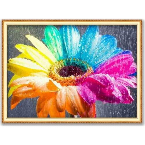 Flower DIY Embroidery 11CT Cross Stitch Kits Needlework Craft Set Cotton Thread Printed Canvas Home Decoration New Design Room