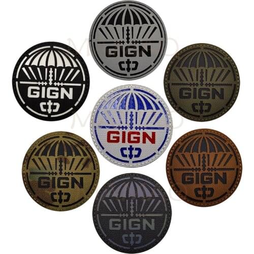 GIGN France Gendarmerie Reflective Patch Infrared Patch French Tactics IR Armband Fighting Spirit Applique Shoulder Badge