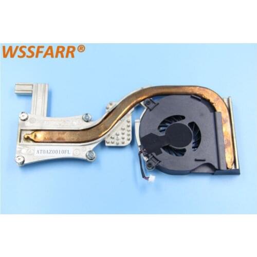 Original laptop CPU cooling fan for Dell Latitude E6410 E6510 CPU cooling cooler fan and Heatsink DP/N 04H1RR 4H1RR 0TNP01 TNP01