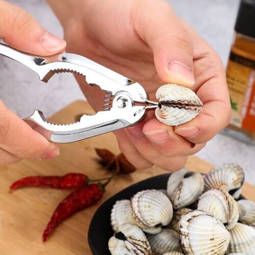 Food Seafood Opener Multifunctional Zinc Alloy Shell Opener Nutcracker Creative Clip Tool Kitchen Seafood Peeler