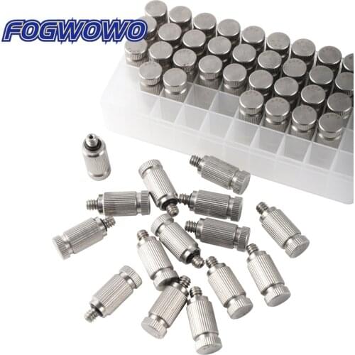 Greenhouse Cooling Humidify Sprayer Misting Nozzle 3/16" Thread High Pressure 304 Stainless Steel Gardening Irrigation Sprinkler
