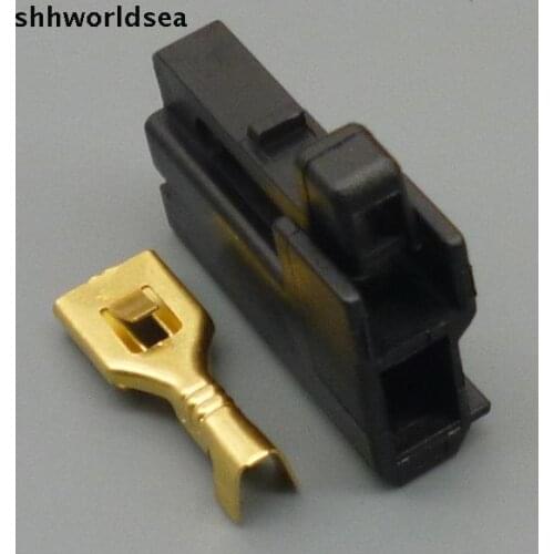 Shhworldsea 10/50/150 1 pin way auto horn wire harness female connector car electrical socket automotive speaker plug for toyota