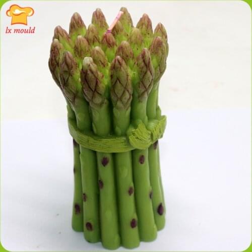 Bamboo shoots vegetables chocolate mousse cake fondant salt carving candle silicone mold