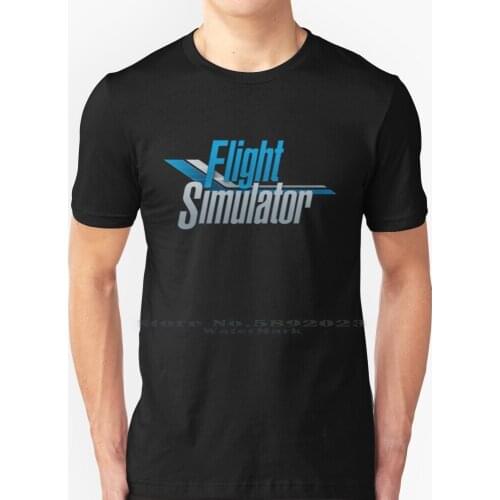 Flight Simulator 2020 T Shirt 100% Pure Cotton Big Size Microsoft Flight Simulator Flight Simulator 2020 Microsoft Flight Sim