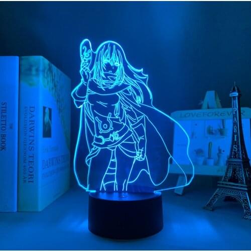 Led Light Manga Slime Isekai Shizue Izawa for Kids Bedroom Decor That Time I Got Reincarnated As A Slime Anime 3d Lamp TenSura