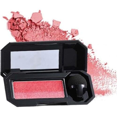 2 Colors Shimmer Eyeshadow Nude Eye Color Blush Makeup Waterproof Mineral Powder Double Color Glitter Eyeshadow Pigment