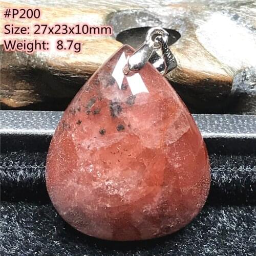 Top Natural Red Auralite 23 Stone Pendant Jewelry for Women Men 27x23x10mm Beads Silver Canada Crystal Healing Energy Gemstone