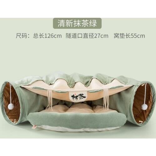 Cat Tunnel Cat Nest Four Seasons Universal Removable and Washable Cat Bed Pipe Rolling a Facility to Bore Folding Cat Supplies