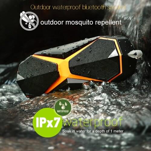 IPX7 Outdoor Waterproof Wireless Bluetooth Speaker Portable Outdoor Repellent Speaker Stereo Loudspeaker Bass Subwoofer