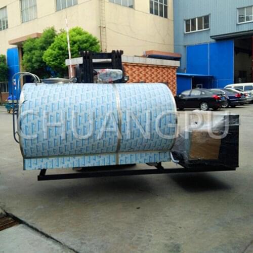 High Efficiency and Low Cost 3000liter Milk Cooling Tank with CIP System for Dairy Factory