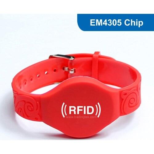 WB06 Silicone RFID Wristband RFID Bracelet for access control 134.2KHZ 512bit R/W EM ISO11754/11785 FDX-B with EM4305 Chip