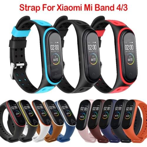 Protector Mi Band 4 3 Strap Wrist Strap For Xiaomi Mi Band 3 4 Bracelet Silicone Miband 3 4 NFC Accessories Smart Mi4 Wristband