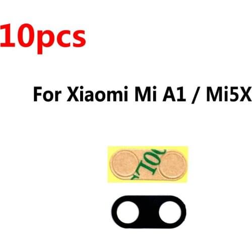 10pcs For Xiaomi Mi A1 Mi5X Rear back Camera Glass Lens Cover Repair Parts & Sticker