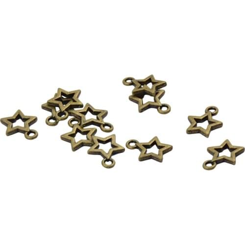 100pcs Stars Charms Pendants DIY Jewelry Making Finding Accessories Earrings